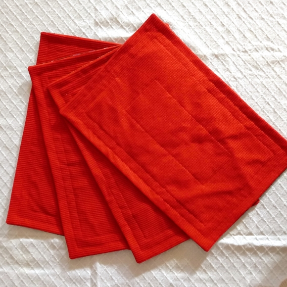 SOLD NwoT Set of 4 Soft Padded Placemats Reversible Trippy Fabric - Picture 10 of 11